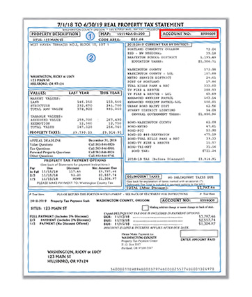 Property Tax Payments for Washington County